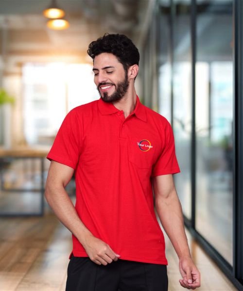 Corporate polo T-shirts for office branding